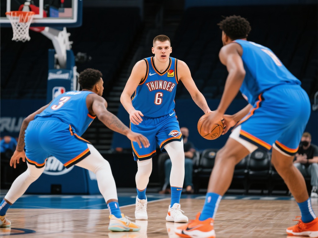 尤其是在面对约基奇这样的球员时，雷霆可以